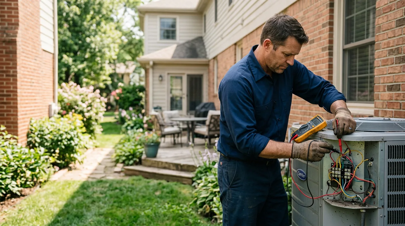 HVAC technician working near Hale Center, TX